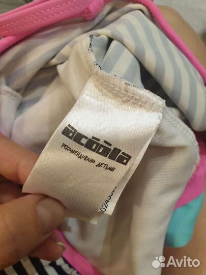 Купальник Acoola для девочки слитный р. 122 - 128