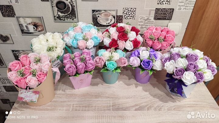 Букет мыльных роз