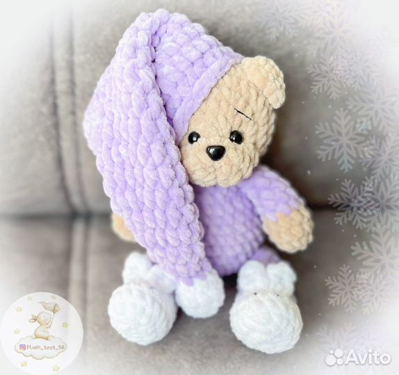 Вязаные игрушки мишки