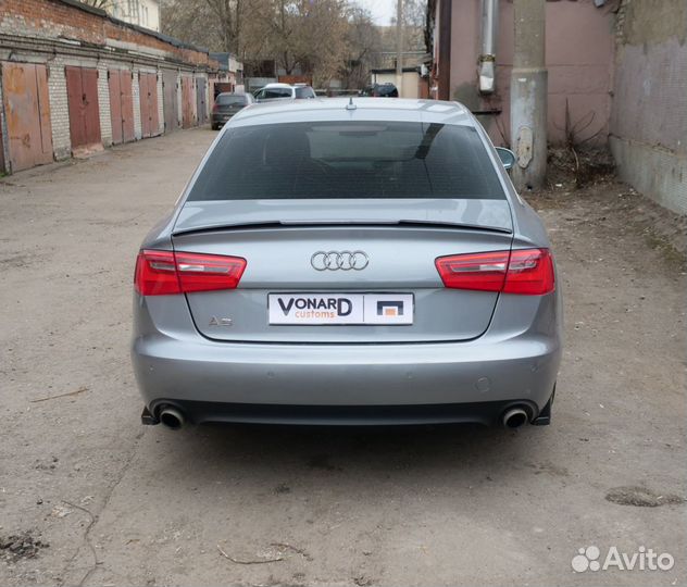 Сплиттеры заднего бампера Audi A6 C7