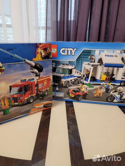 Lego City полиция пожарная машина