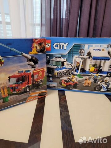 Lego City полиция пожарная машина