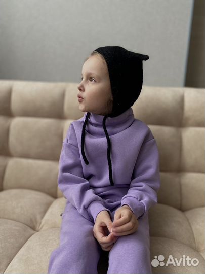 Шапка чепчик с ушками