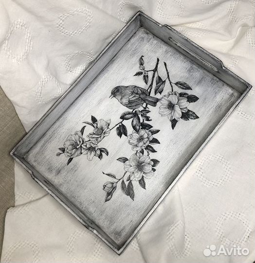 Поднос деревянный