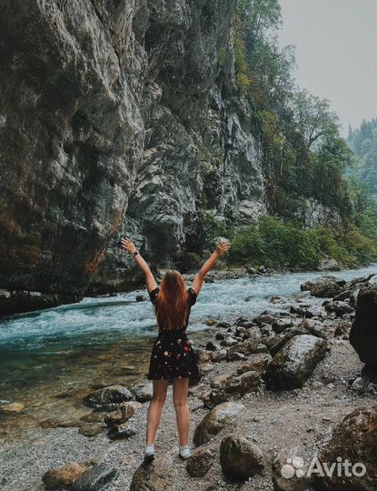 Джипинг в Абхазию, Гегский водопад + озеро Рица