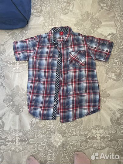 Рубашка на мальчика с коротким рукавом 152