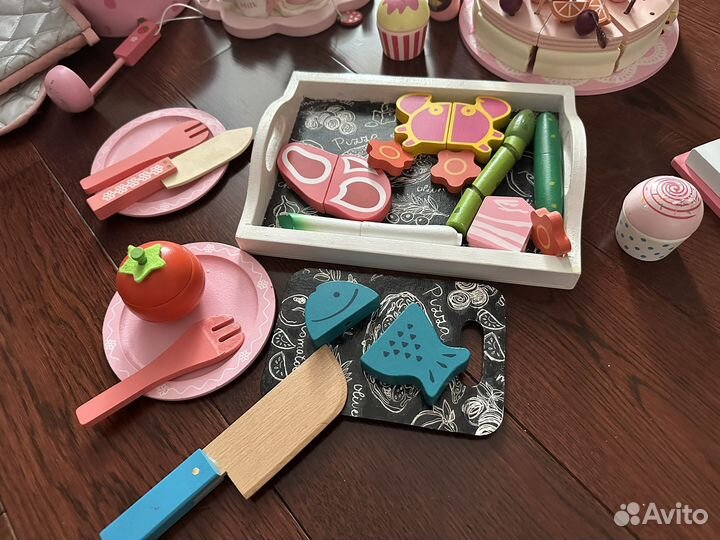 Набор деревянной посудки