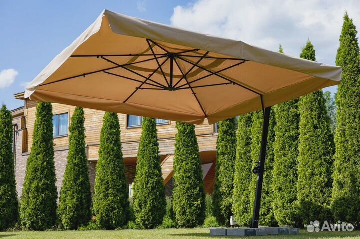 Уличный зонт. Боковой зонт. Зонт от солнца