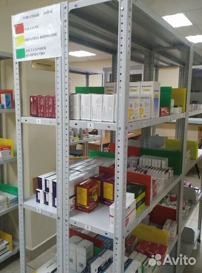 Стеллажи металлические сборные для хранения