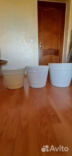 Цветочные горшки большие пластиковые