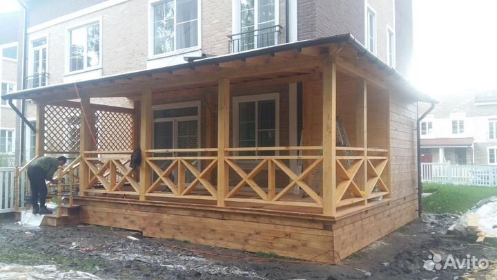 Строительство пристроек, террас веранд