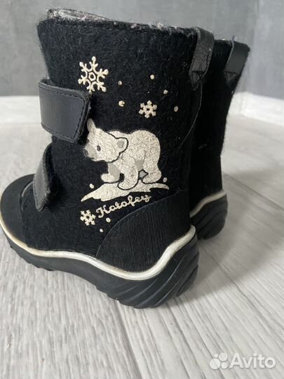 Валенки на липучках детские сапоги ботинки