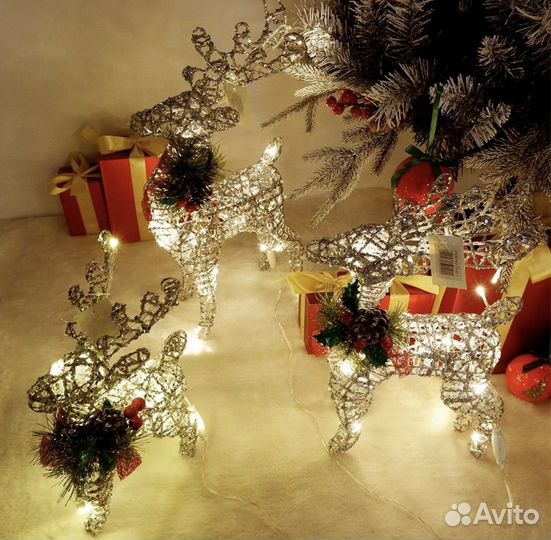 Новогодний светодиодный олень