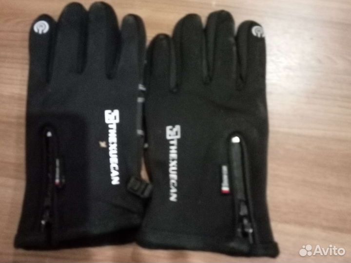 Перчатки муж. Размер 8,утеплен.кожаные, новые