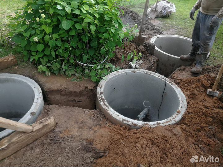 Колодцы и септики из колец