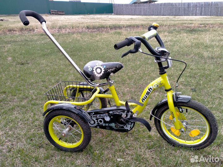 Детский велосипед с ручкой бу