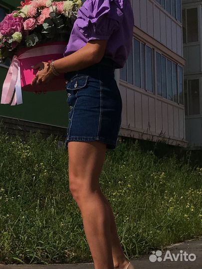 Юбка джинсовая zara