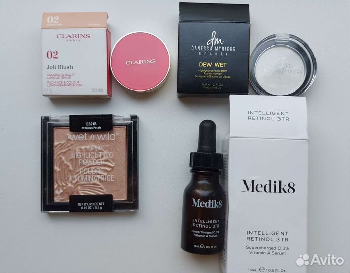 Косметика б/у Medik8, Clarins, Danessa Myricks