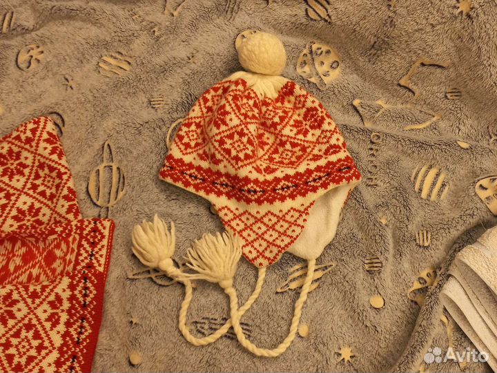 Комплект шапка и шарф для девочки