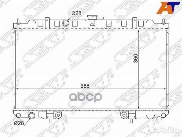 Радиатор Nissan AD 99-02 / Almera 00-06 / Prime