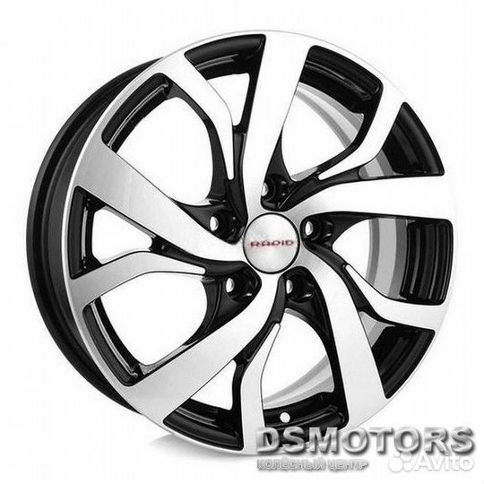 Диски Палермо 6.5/16 5x105 ET38 d56.6 алмаз чёрный