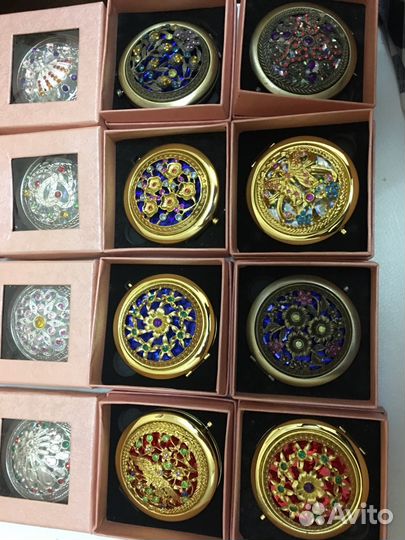 Зеркало.Металл.Для сумочки.7см