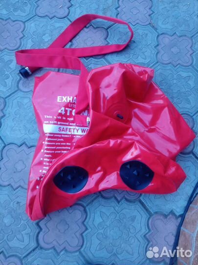 Воздушный домкрат за счёт выхлопных газов от двс