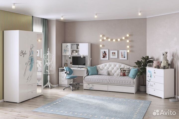 Детская кровать для девочки софа диван