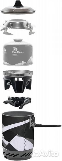 Горелка туристическая Fire maple x2