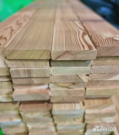 Шлифованные доски лиственницы 40x150 мм, готовы к