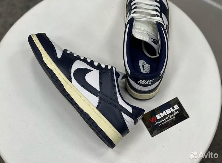 Кроссовки Nike Dunk Low Navy (унисекс)