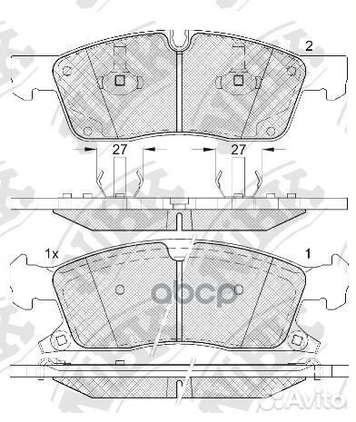 PN0833 Колодки тормозные jeep grand cherokee IV