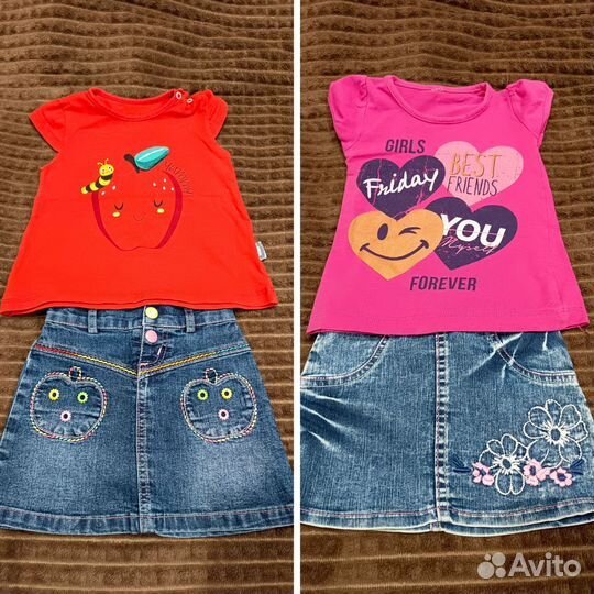Летние вещи на девочку 86-92