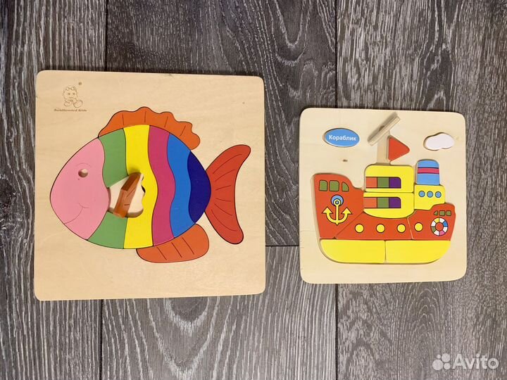 Развивающие игрушки Пазл Забивалка Шнуровка