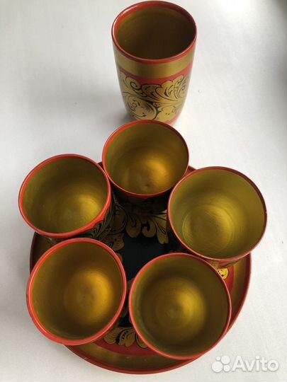 Посуда хохлома Семеновская