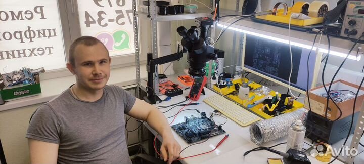 Ремонт компьютеров, ноутбуков, мат.плат, сокета