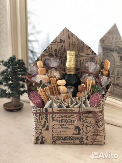 Мужские съедобные подарки букеты