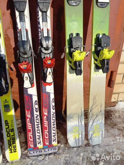 Горные лыжи Head, Salomon
