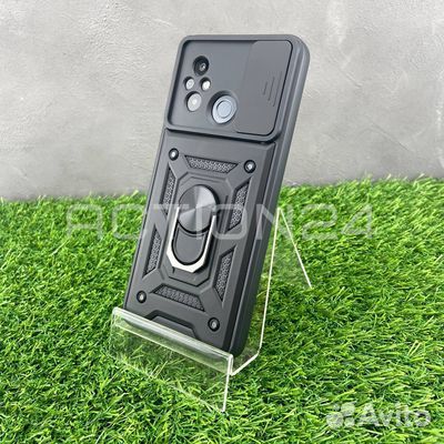 Чехол на Xiaomi Redmi 12C трансформер (черный)