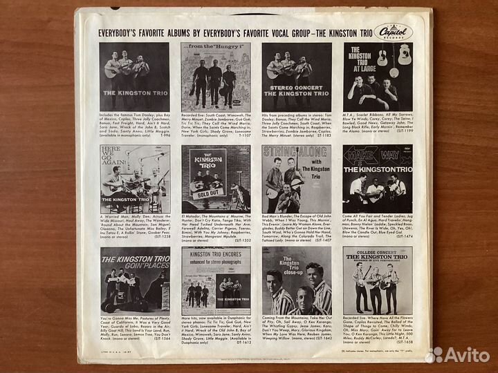 Винил The Kingston Trio 1962 The Best Of