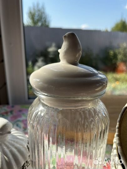 Банка для хранения с керамической крышкой