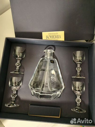 Crystalite bohemia штоф и рюмки