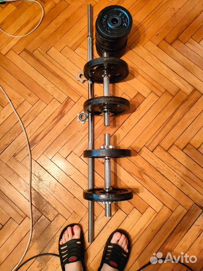 Гантели гриф блины Torneo