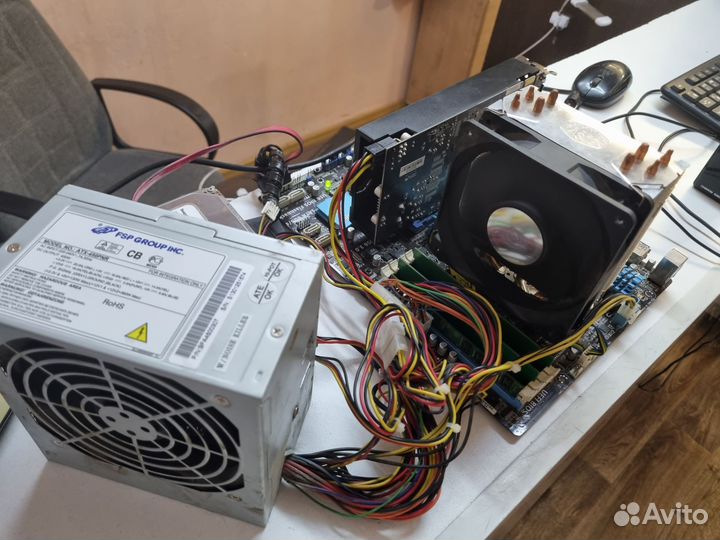 Компьютер AMD 4 ядра/8GB/SSD120/Win 10/GTX550ti