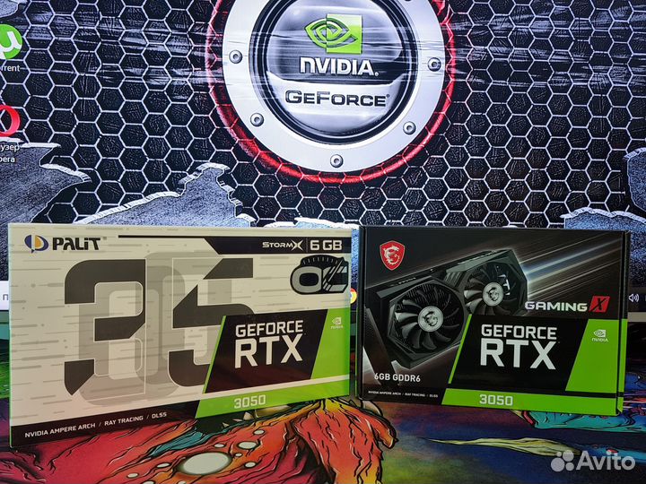 Новые видеокарты RTX 3050