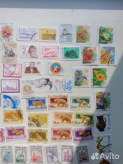 Почтовые марки 80 штук одним лотом