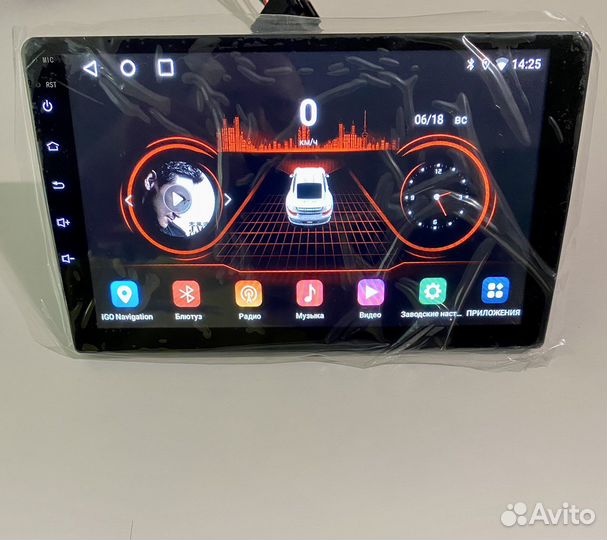 Магнитола 2 din android 9 дюймов IPS 2/32Gb.Новая