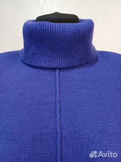 Свитер индиго с шерстью и кашемиром.Германия