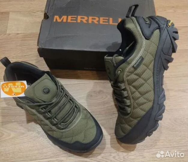 Кроссовки новые Merrell Vibram Gore-tex термо Хаки