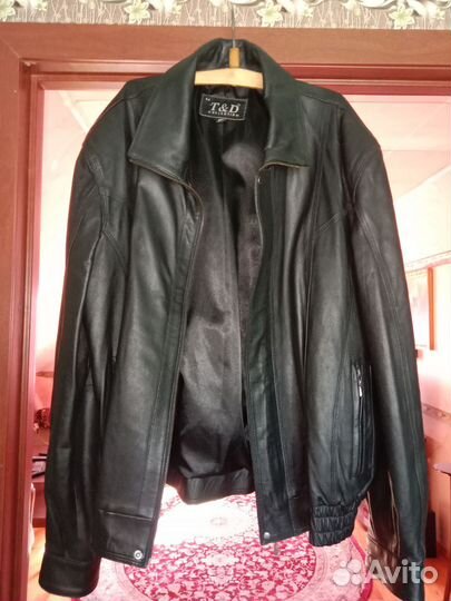 Кожаная куртка мужская